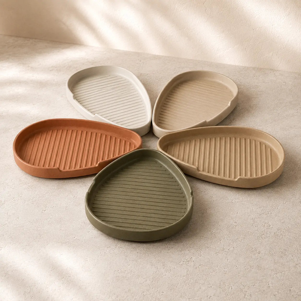DriftTray Modular Serving Set in a styled home setting